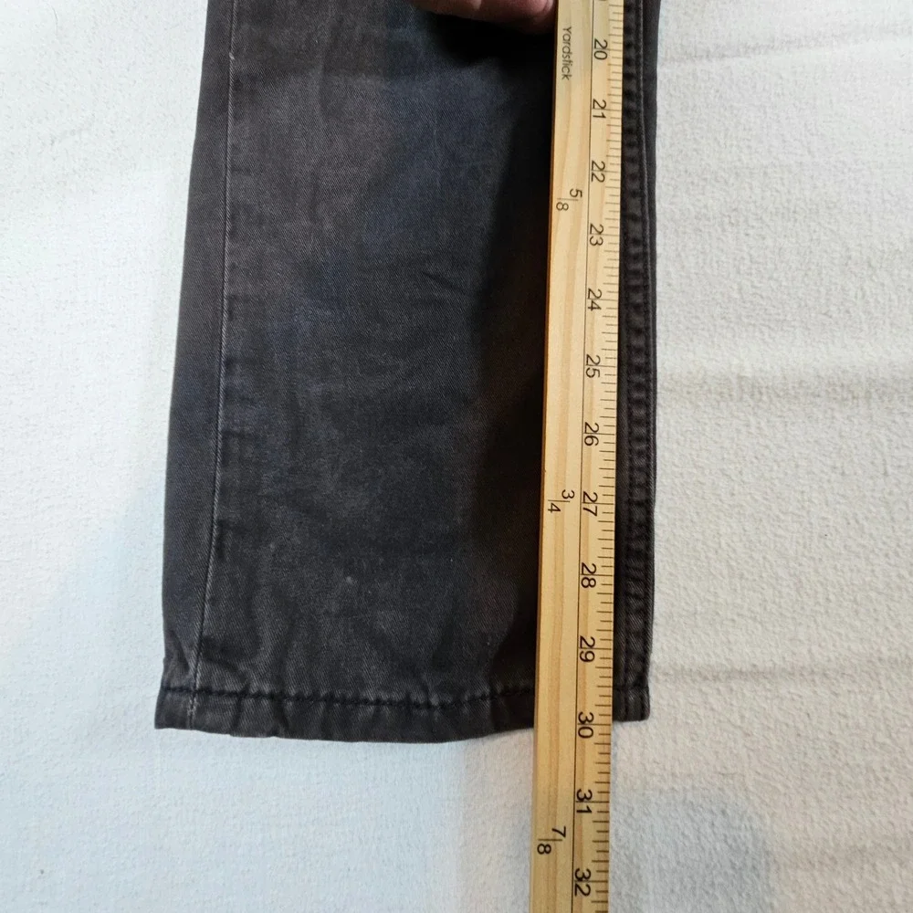 Levi's 514 Straight Fit Jeans Mens 30x32 Black Faded Denim Pants